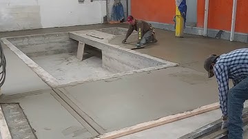 Veterans concrete,...finish progress/cut deep joints