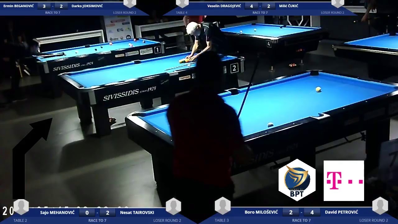 BALKAN POOL TOUR 2020 1st Tournament - day 1 (tables 1, 2, 3, 4) - YouTube