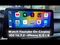 How To  Watch Youtube On Carplay iOS 16.7.2 - iPhone X/8+/8