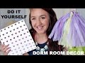 DIY | DIY Dorm Room Decor - Easy & Affordable! | Video tube