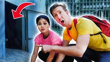 EXPLORING HIDDEN SECRET UNDERGROUND TUNNEL & TRAPPED in ABANDONED ZOO PRISON ESCAPE ROOM Challenge!