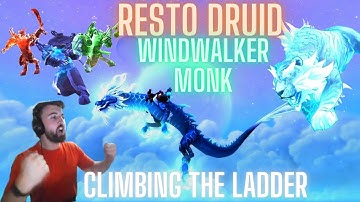 Huge Damage Resto Druid & Windwalker Monk Making Big Plays / 2v2 Arena WoW PvP Shadowlands