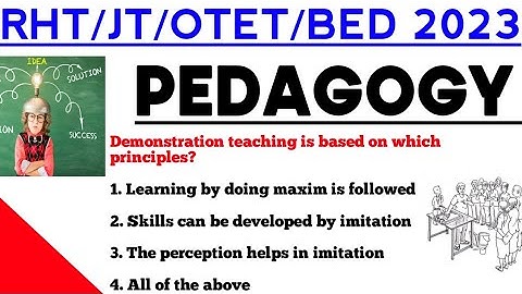 pedagogy mcq || pedagogy mcq for ossc rht otet jt bed entrance 2023