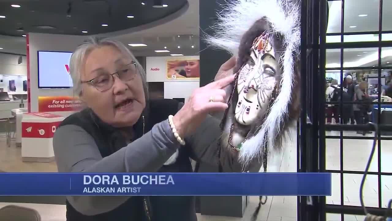 Fur Rondy's Charlotte Jensen Native Arts Market is happening at the Dimond Center