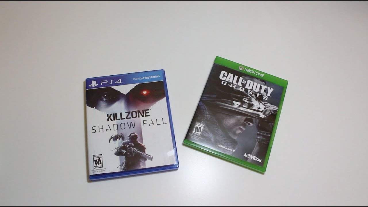Xbox One and PS4 Game Case Comparison YouTube