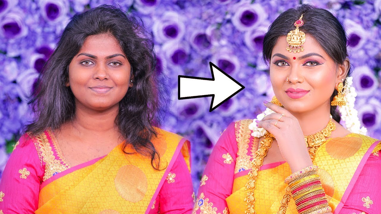 Dark Skin Bridal Makeup | South Indian Look - YouTube