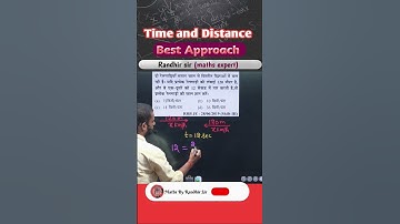 Time and distance || Best approach || Maths by Randhir sir || #railway #ssc #shortvideo #viral