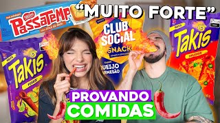 PROVANDO NOVIDADES do MERCADO! Takis super apimentado, salgadinho de club social...