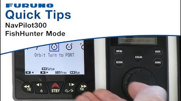 Furuno Quick Tips - NavPilot300 FishHunter Mode