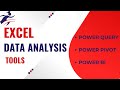 Excel Data Analysis Tools | Power Pivot | Power Query | Power BI | ادوات تحليل البيانات فى الاكسل