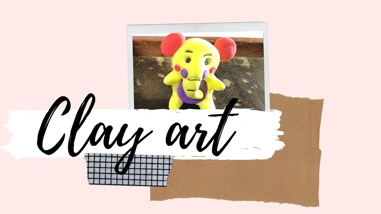 Elephant clay art 🐘 