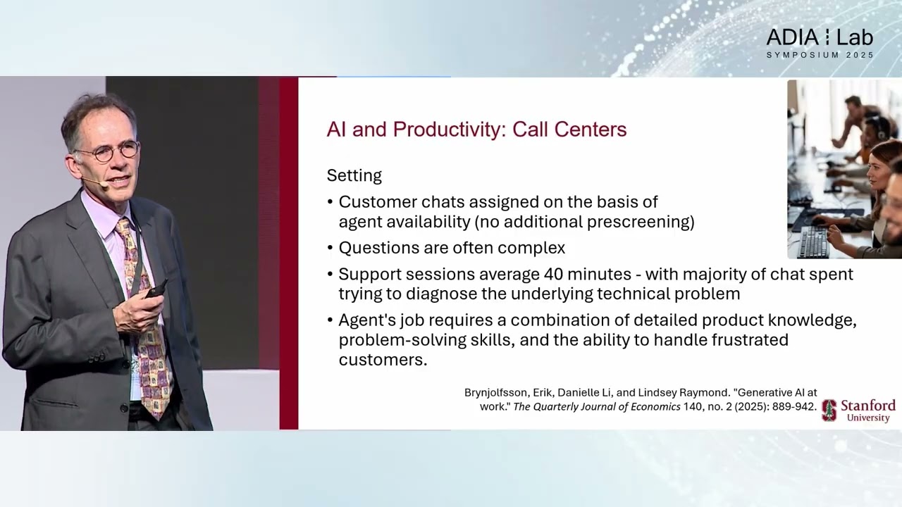 Day 3: Guido Imbens - AI and Productivity | ADIA Lab Symposium 2025