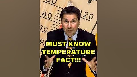 A MUST KNOW temperature fact #shorts