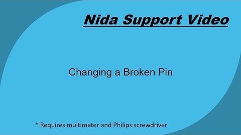 Nida Model 130ST Pin Replacement