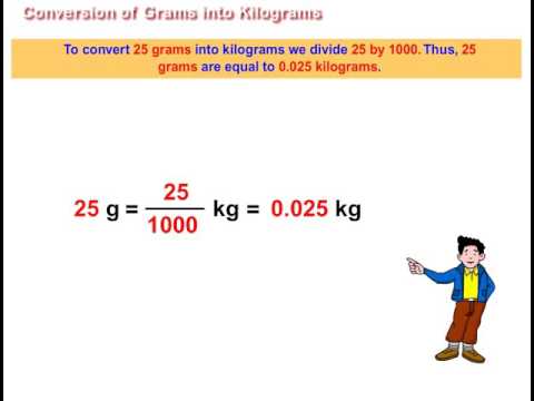 Kg gram conversion