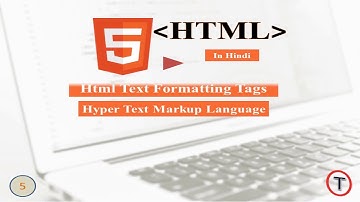5 HTML Text Formatting Tags in Hindi part-|