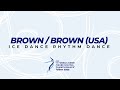 Brown / Brown USA | Ice Dance RD | ISU WJ FS Championships 2022 | Tallinn | #WorldJFigure