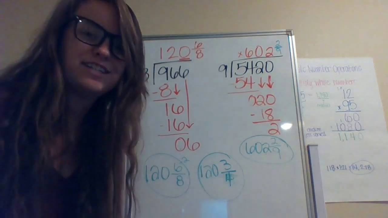 1.1 Dividing Whole Numbers