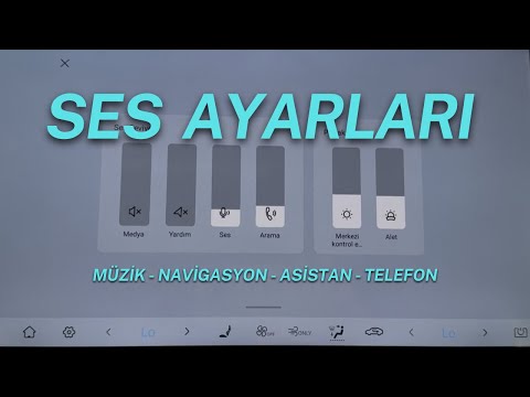 [BYD] Ses Ayarları (Müzik, Navigasyon, Asistan, Telefon)