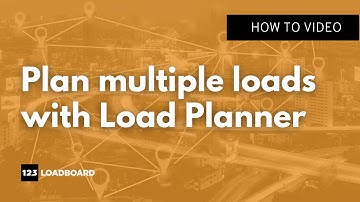 Plan multiple loads with Load Planner. 123Loadboard