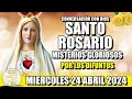 💖 SANTO ROSARIO de Hoy 🌹 MIERCOLES 24 ABRIL 2024 - (MISTERIOS GLORIOSOS) - VIRGEN DE FÁTIMA