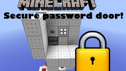 (OUTDATED) Minecraft 1.7.2+ Password/key Locked Door! [Compact and easy!]