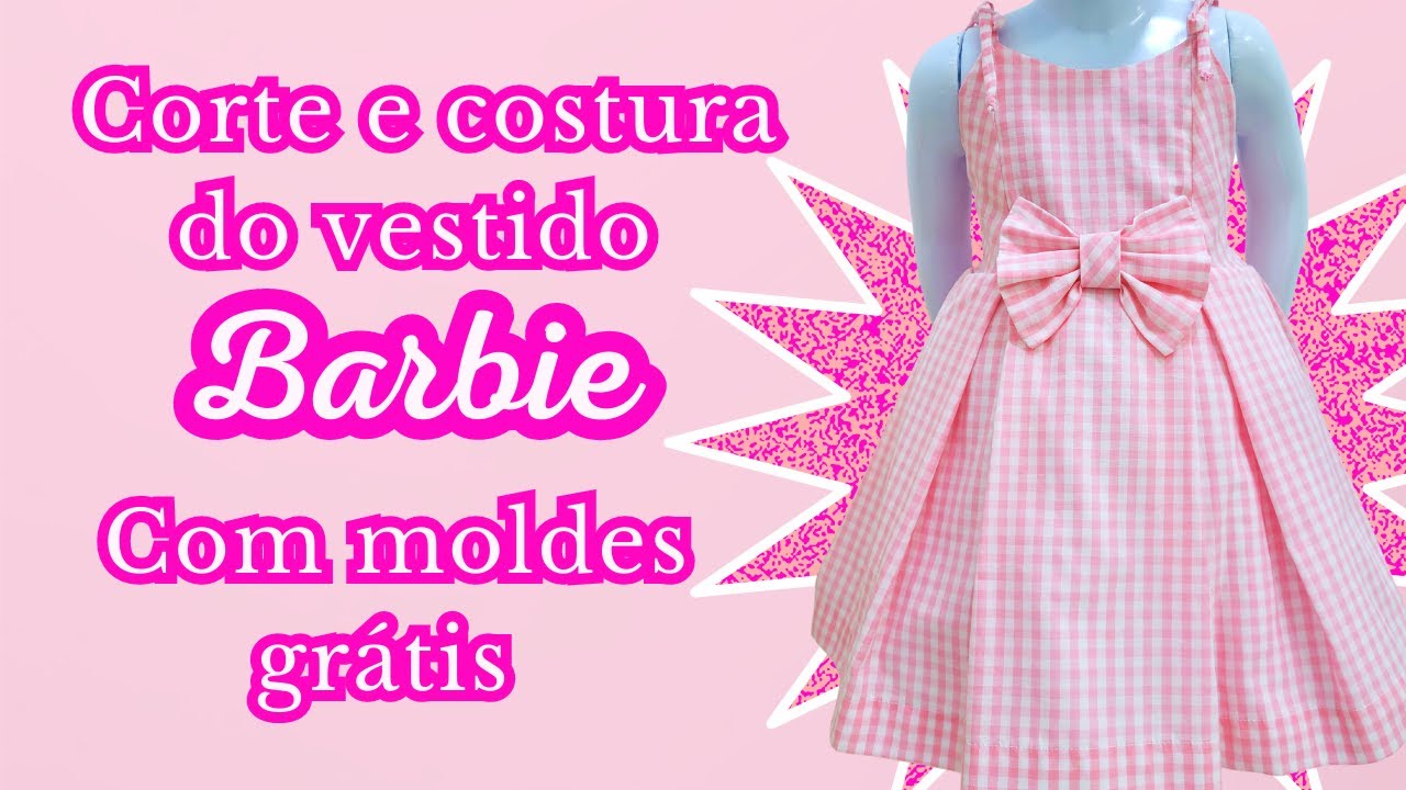 Vestido da boneca Barbie - DIY- marlene mukai - molde infantil