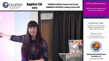 Lightning Talk: Purple is the new black: Modern Approaches to Application Security - Tanya Janca