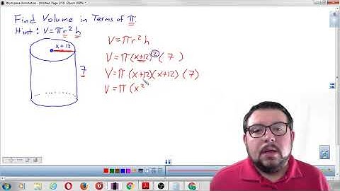 TSI - Grossi Finds the Volume of a Cylinder in Terms of Pi