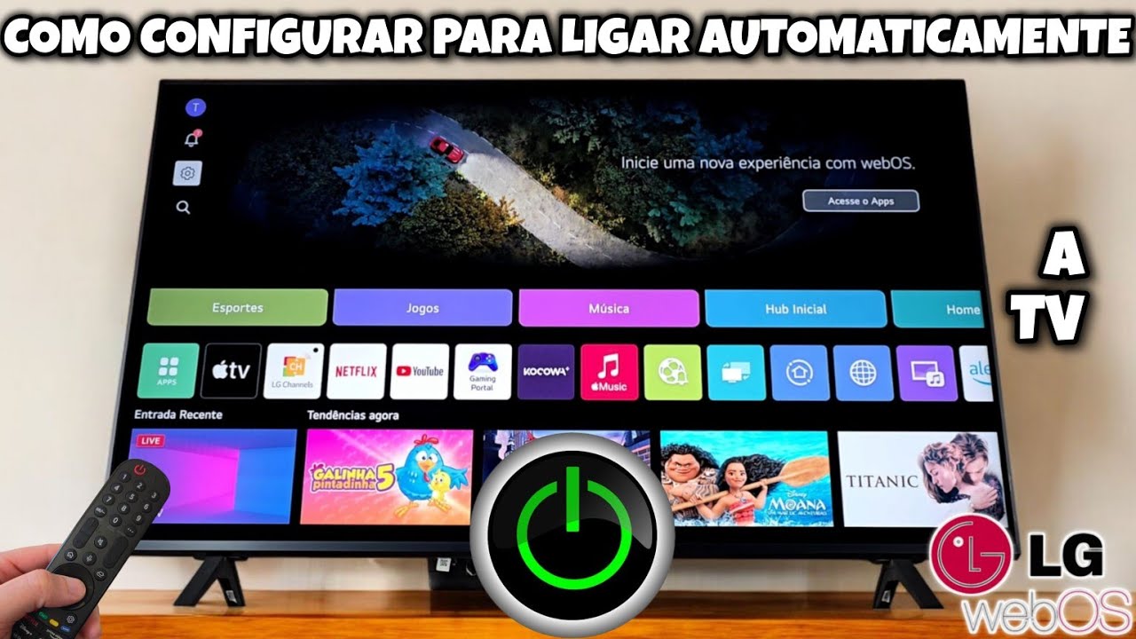 COMO CONFIGURAR PARA A TV LG WEBOS LIGAR SOZINHA - YouTube