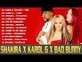 Shakira, K a r o l G, Bad Bunny Mix 2023 - Pop Latino 2023 - Lo Mas Sonado 2023