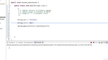 4  Bracket Expressions in RegEx