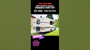 1991 Toyota Motorhome By Itasca Winnebego Spirit 21Ft V6 69K ORIGINAL MILES 