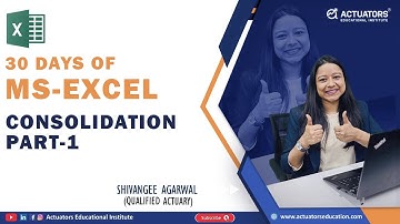 30 Days of Excel | Consolidation Part 1 | Shivangee Agarwal Ma