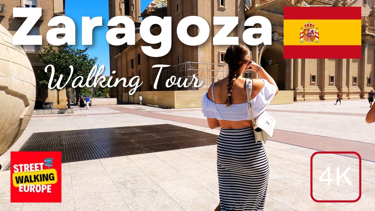 Zaragoza, Spain 🇪🇸 - 4K-HDR Walking Tour
