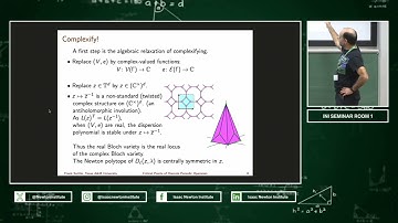 EMGW02 | Prof. Frank Sottile | Critical Points Of Discrete Periodic Operators