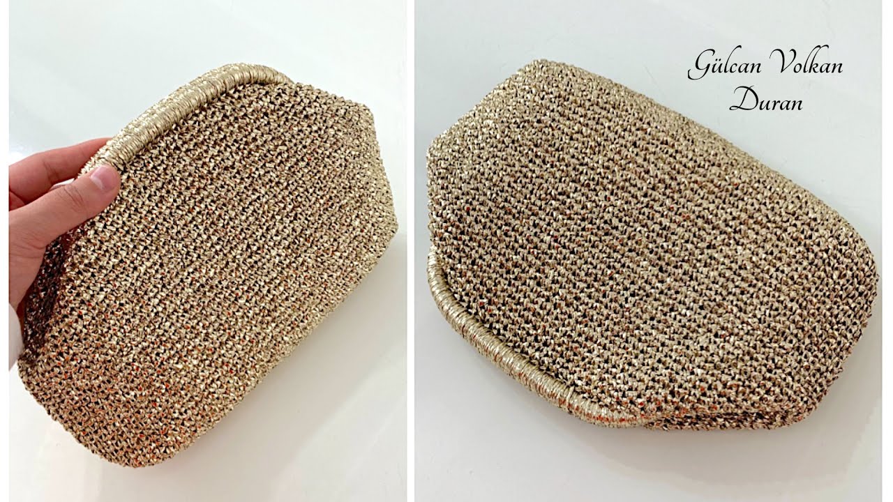 PIRILTI SEVERİZ ✨ PARLAK SİMLİ METALİK KAĞIT İP İLE BURSLU ÇANTA TARİFİ✔️