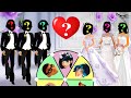 Wrong Heads Wedding Ladybug &amp; Cat Noir Marinette &amp; Adrien Couple in Love Wrong Faces Puzzles