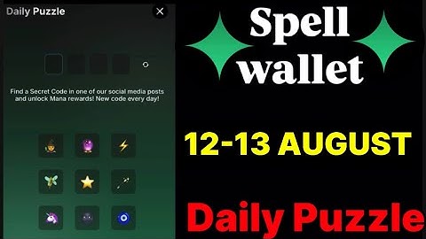 Spell wallet puzzle today 11 & 12 August | spell wallet daily puzzle | #spellwallet #combo |