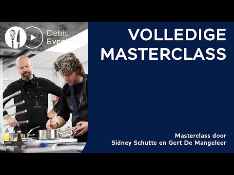 Masterclass Sidney Schutte** & Gert de Mangeleer***