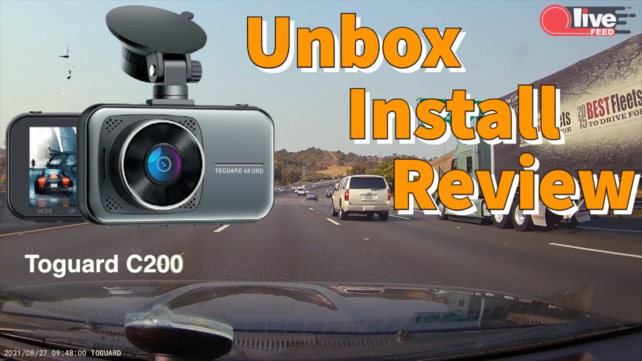 TOGUARD 4K Dual Dash Cam Car Camera, UHD 4K+1080P Driving recorder