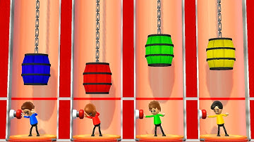 Wii Party Minigames - Player Vs Matt Vs Pierre Vs Takumi (Master Difficulty)