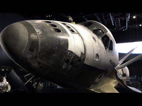 Space Shuttle Atlantis, astronaut Fred Gregory at KSC in 4K