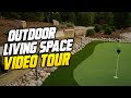 Outdoor living space, video tour.