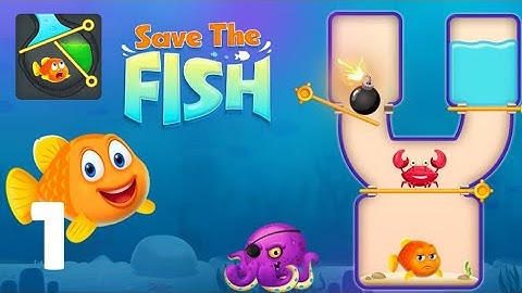 Save the Fish : Fish Game - Gameplay walkthrough - All Levels 1-50 - Relaxing Puzzle Game