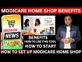 Modicare home shop benefits  how to create modicare home shop  how to set up modicare home shop