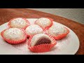 Chewy Gluten-Free Mochi with Sweet Red Bean Filling - Microwave Easy Recipe - 红豆糯米糍麻糬 (简易微波炉版)