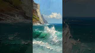 Wave Roll (painting #952) / Normov Art Studio