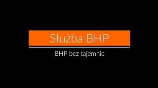BHP bez tajemnic - Służba BHP