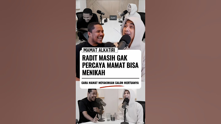 RADIT MASIH GAK PERCAYA MAMAT BISA MENIKAH #podcast #radityadika #mamatalkatiri